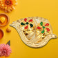 Leaf Shape Special Puja Thali (1 Pc / Mix Design)