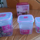 Kitchen Storage Container Set Of 3 Pcs (1500, 1000, 500 ML)