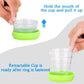 Portable Travelling Cup/Tumbler With Lid Folding / Pocket Glass for Travelling, Water Cup for Kids Walker, Folding Camping Cup with Lids Expandable Drinking Cup Folding Cup for Kids, Travel - (Pack of 1)