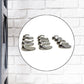 Plastic Multipurpose Wall hanging hook (12 Pcs Set / Mix Design)