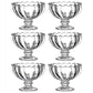 Glass Ice Cream Bowls Glass Dessert Cups for Sundae (6 pcs / 120ml)