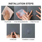 Self Adhesive Transparent Sticky Plastic & Stainless Steel Wall Hooks (10 Pcs Set)