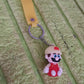 Cute Cartoon Silicone 3D Key Chain with Metal Hook & Strap (Pack of 1)