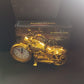 Golden Motorcycle Shape Alarm Clock, Motor Table Clock for Home Decor (1 Pc)