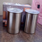 Multipurpose Stainless Steel Airtight Containers with See Through Lid (2 Pc Set / 1000 ML)