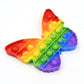 Fidget Toy Push  Bubble Fidget Sensory Toy for Kids and Adults Fidget per Stress Reliever Sensory Fidget pers (Butterfly & Car Shape / 1 Pc)