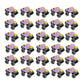 Mini Monster Trucks Friction Powered Cars for Kids Big Plastic Tires Baby Boys Super Cars Blaze Truck for Kids Gifts Toys (30 Pcs Set)