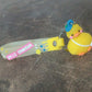 Cute Cartoon Silicone 3D Key Chain with Metal Hook & Strap (Pack of 1)