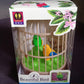 Sound Activated Chirping Bird in Hanging Cage, Beautiful Pinjra Bird Toy (1 Pc / Battery Not Operated)