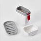 Stylish Soap Box with Secure Seal for Travel, Bathroom, Camping (1 Pc)