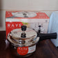 Stainless Steel Rays Fusion Pressure Cookers With Outer Lid (3.5 Litres / 5-Year warranty,  ISI Number :- 2347, BIS Number :- CM/L -7600164310