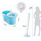 8702 Plastic Spinner Bucket Mop 360 Degree Self Spin Wringing with 2 Absorbers for Home and Office Floor Cleaning Mops Set 