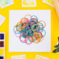 2-Inch Unbreakable Nylon Rubber Bands – Reusable Multicolor for Office, Home & School (50GM), Hair accessories