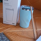 Stainless Steel Insulated Coffee Mug With Wooden Straw (350ml Approx)