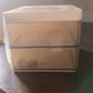 2 Layer 5 Compartment Desk Organizer with Transparent Drawer (1 Pc / 15×13×11 Cm)