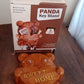 Cute Plastic Panda Key Holder, Wall Key Rack with 5 Hooks (1 Pc)