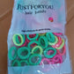 Small Ponytail Holder Bands for Hair Rubber Bands (Pack of 50 / Multicolour), Hair accessories