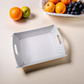 Foldable Plastic Serving Tray - Portable with Handle for Kitchen & Dining (1pc)