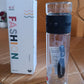 Outdoor Sport Glass Water Bottle With Steel Lid / 500 Ml Approx)