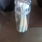 Multipurpose Travel-Friendly Toothbrush Holder with 5 Soft Bristle Toothbrushes
