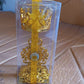 Flower Diwali Candle Holder with Plastic Stand (1 Set)