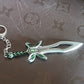 Metal Sword Shape Keychain - Durable & Stylish Accessory (1 Pc)