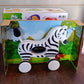 Zebra Pull Along Toy Baby Early Walking Pull Toy Rope Toy for Babies Walking Toy