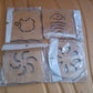 Wooden Table Coasters Tea Coasters (1 Pc / Mix Design)