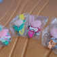 Silicone Keychain with Wrist Strap & Squeeze Toy (1 Pc Mix design)